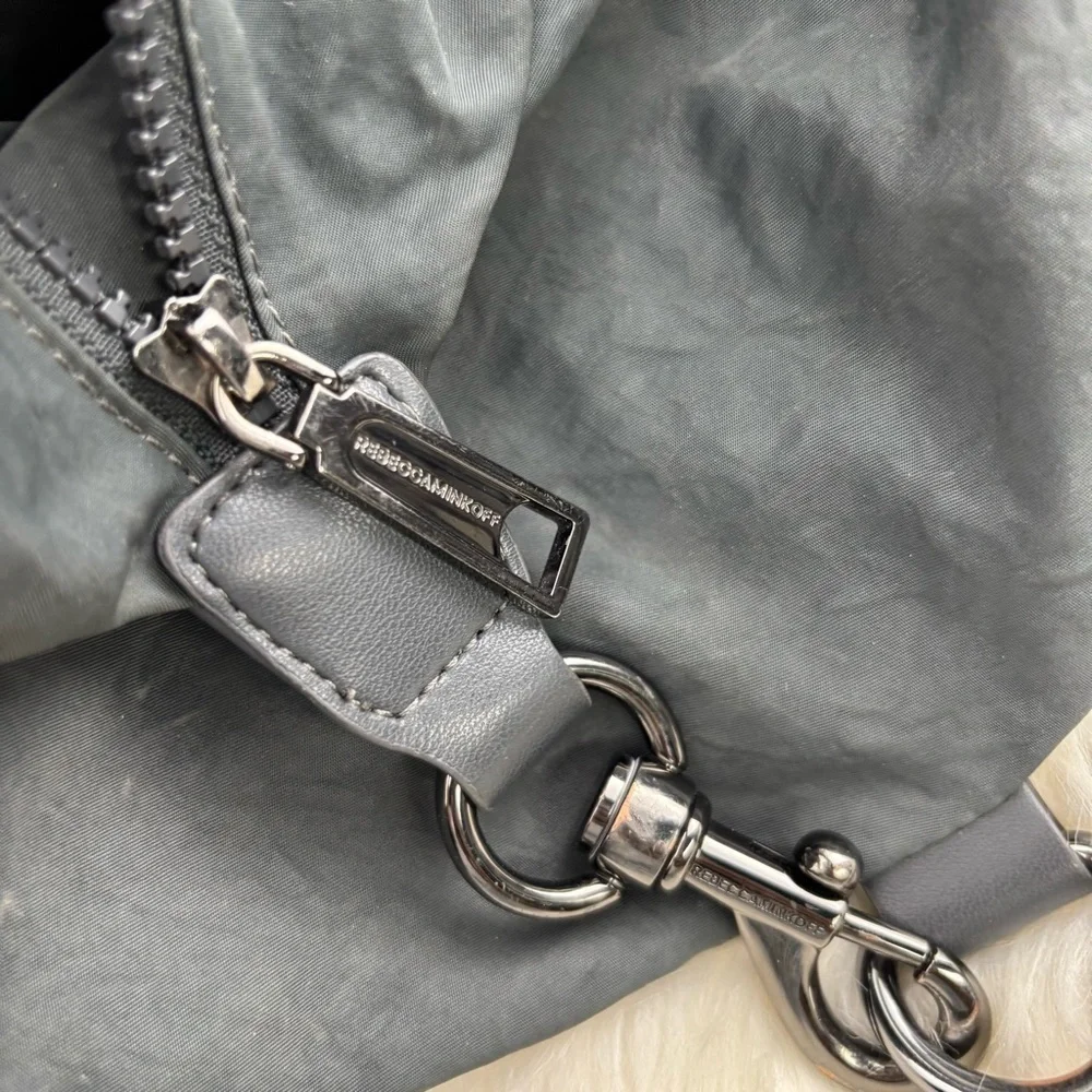 Rebecca Minkoff Julian Gray Modern Backpack with Ergonomic Design